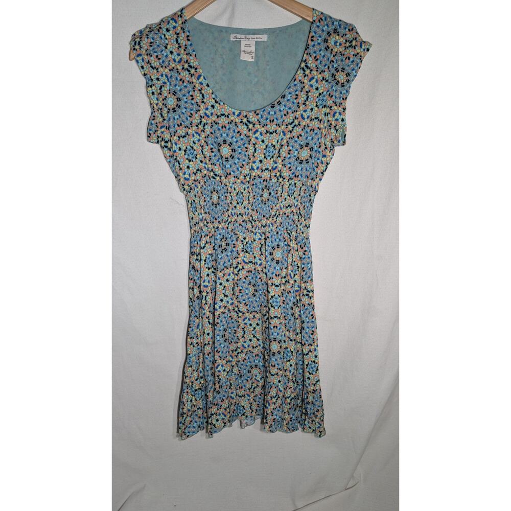 American Rag Blue Floral Mini Dress